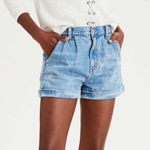 American Eagle Acid Wash Jean Mom Shorts - Size 2